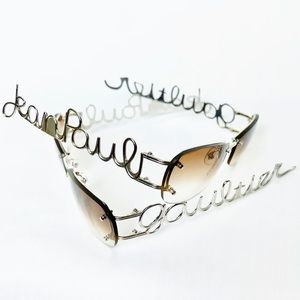 SOLD OUT Rare Vintage Jean Paul Gaultier Script/Cursive Logo Sunglasses
